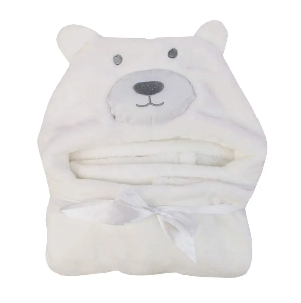 Bear Shaped Baby Hooded Bathrobe