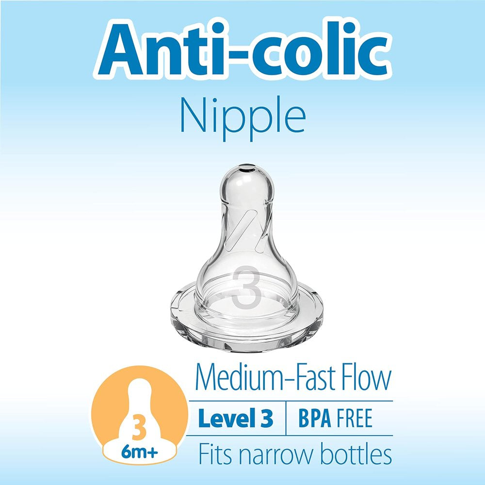 Natural Flow Level 3 Nipples, 6-Pack