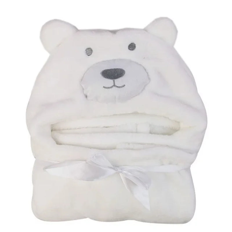 Bear Shaped Baby Hooded Bathrobe