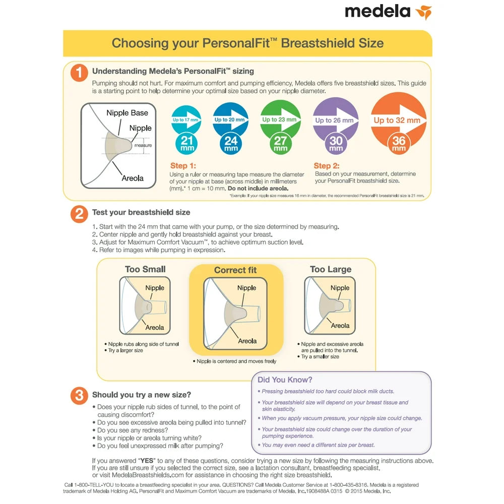 Medela Breast Shields, 24Mm, Set of 2