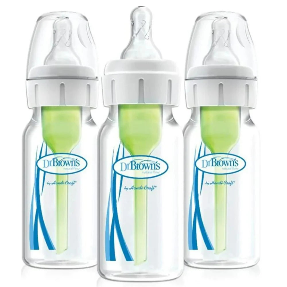 Anti-Colic Baby Bottles 3-Piece 4 Oz. - Green