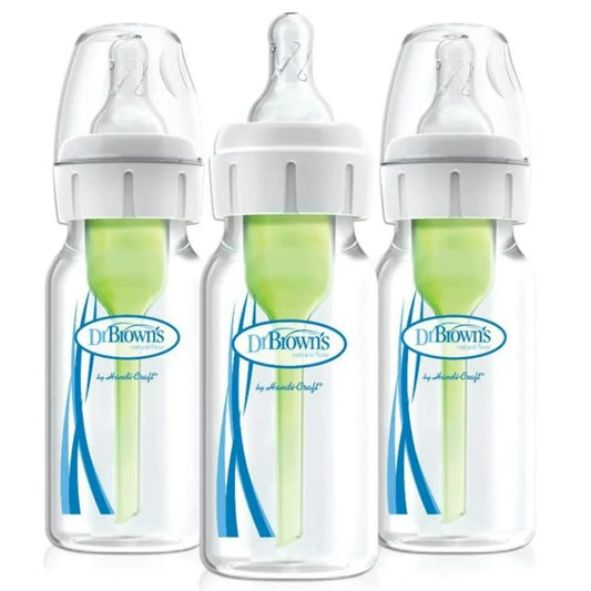 Anti-Colic Baby Bottles 3-Piece 4 Oz. - Green