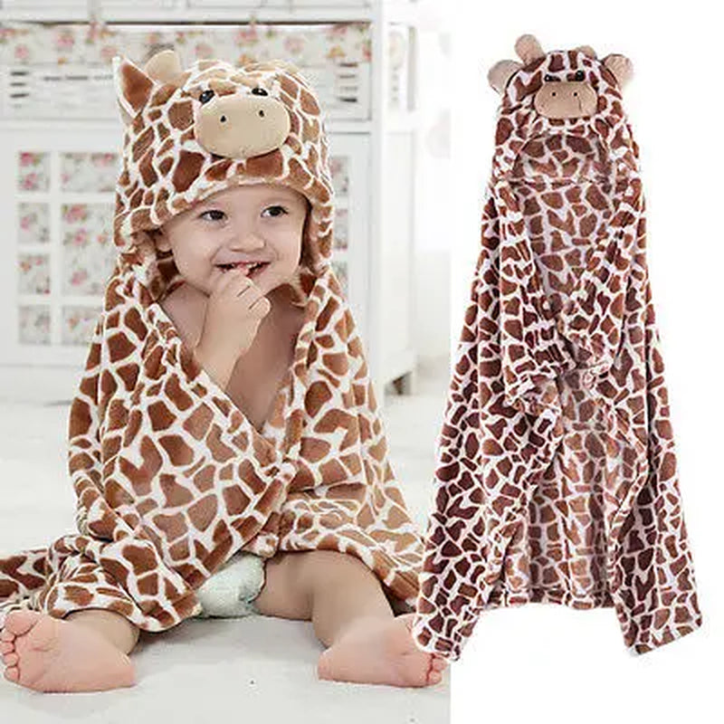 Bear Shaped Baby Hooded Bathrobe