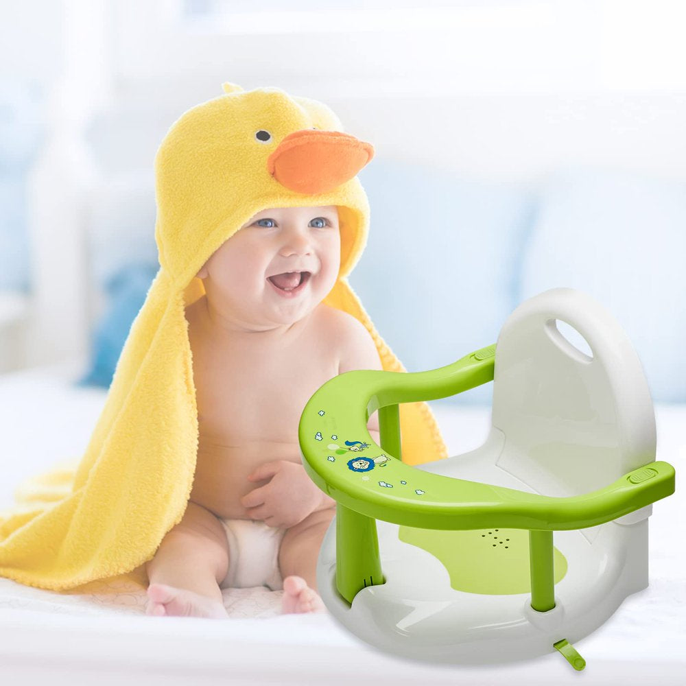 Folding Baby Bath Seat - green