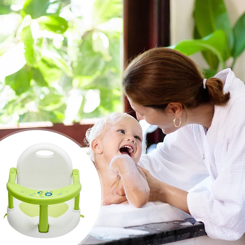 Folding Baby Bath Seat - green