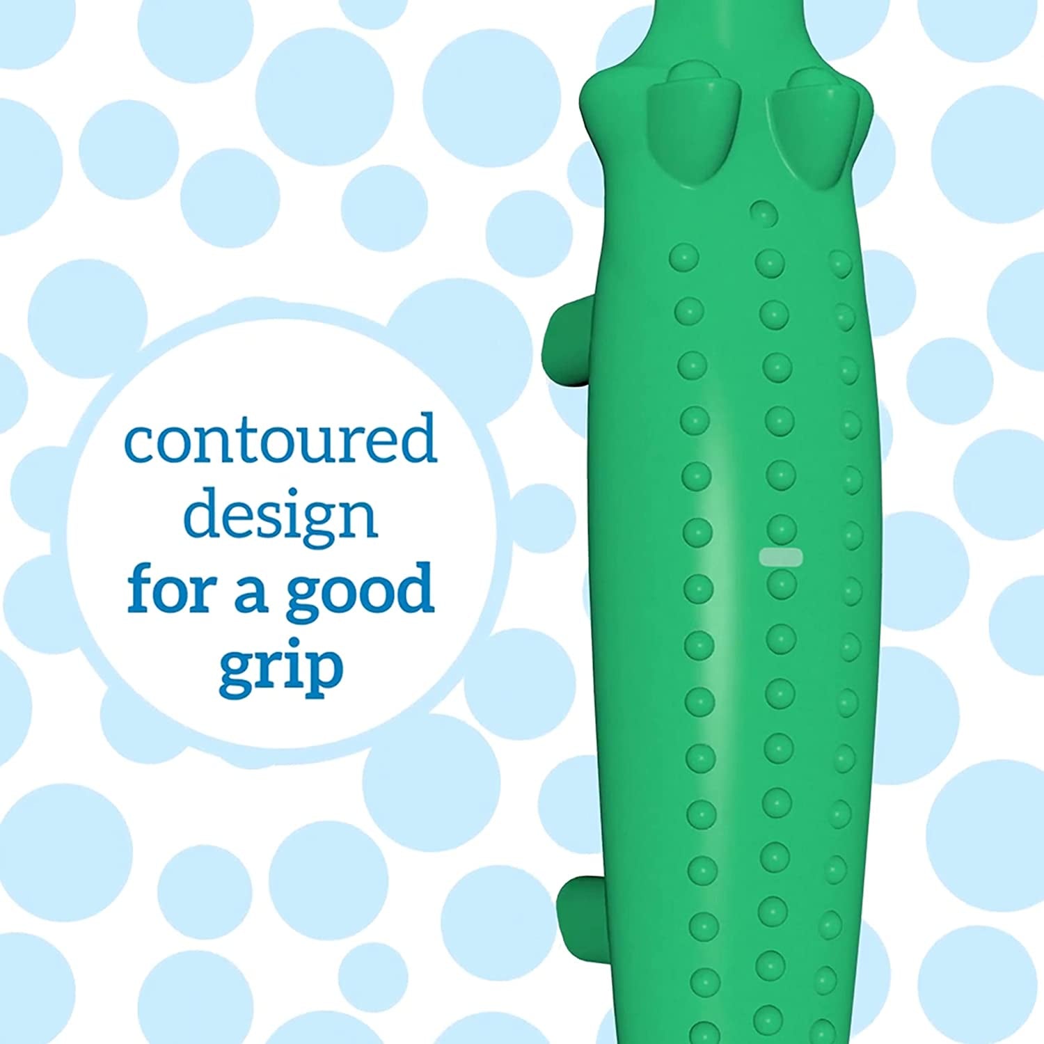 Baby and Toddler Toothbrush, Crocodile 1-Pack