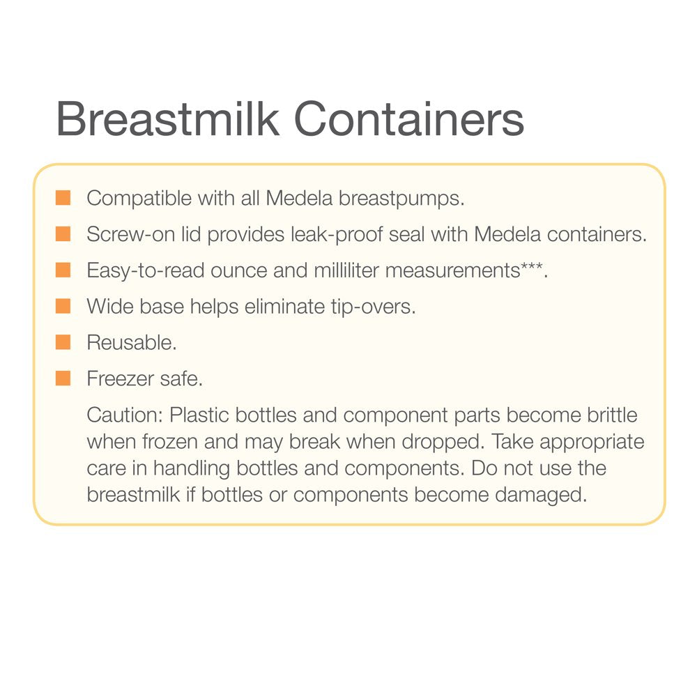 Madela Breast Milk Freezing and Storage Containers