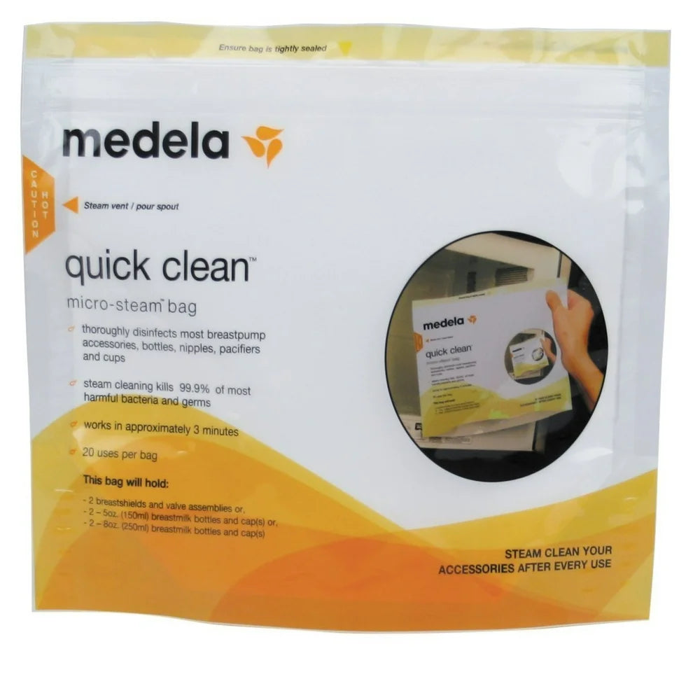 Quick Clean Micro-Steam Bags, 2 Packs of 5 Bags