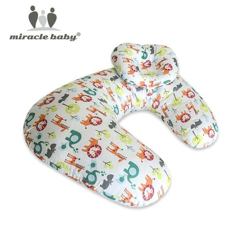 2Pcs/Set Baby Nursing Pillows Maternity Baby Breastfeeding Pillow Infant U-Shaped Newborn Cotton Feeding Waist Cushion