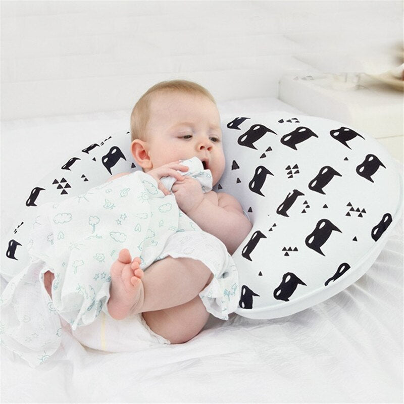 2Pcs/Set Baby Nursing Pillows Maternity Baby Breastfeeding Pillow Infant U-Shaped Newborn Cotton Feeding Waist Cushion