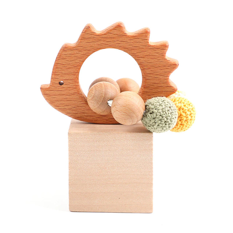 Wooden Baby Teether Wooden Pram Clip Baby Toy Baby Mobile Pram Personalize Baby Teething Pacifier Chain Chewable Baby Rattle