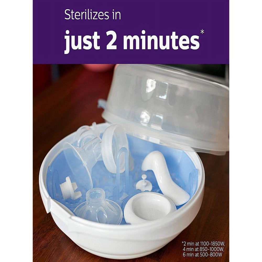 Philips  Microwave Steam Sterilizer for Baby Bottles, Pacifiers,