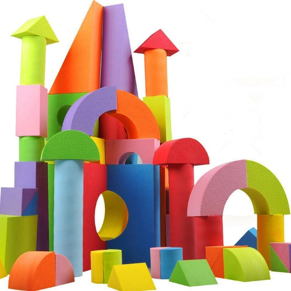 Foam Building Blocks - 50 Pcs