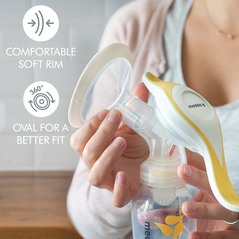 Harmony Manual Breast Pump with Flex Breast Shield, 6 Piece Set